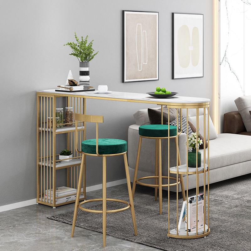 Sgabelli da pranzo in metallo bassa schiena sgabelli da bar senza braccio contemporanei con cuscino