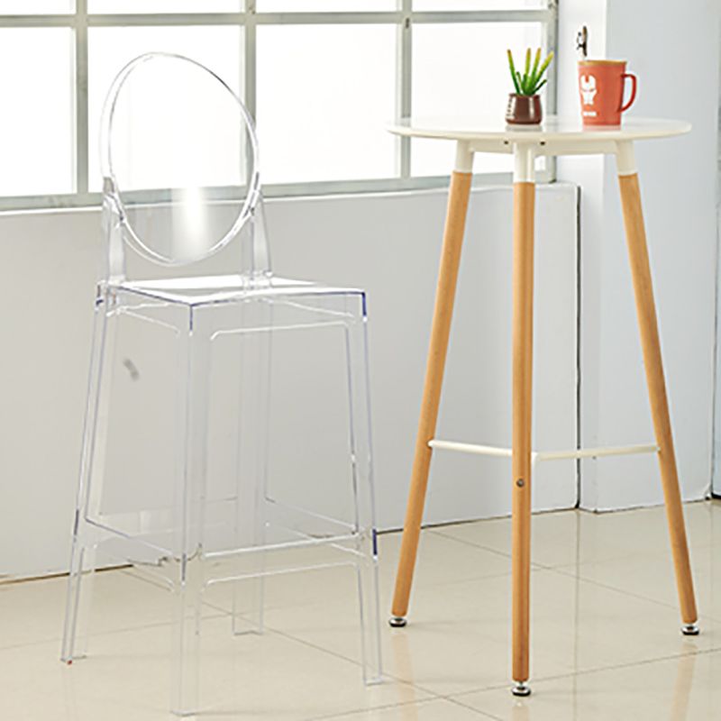 Scandinavian Design Plastic Counter Barstools Full Back Stools for Home Clearhalo 'Bar Furniture' 'Bar Stools' 'bar_stools' 'furn' 'furn_bar_stools' 'Furniture' 'furniture_bar_stools' 'Kitchen & Dining Furniture' 1200x1200_70537c08-3247-485b-a6ba-622c7f13dd13