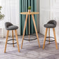 1/3 Pieces Modern Style Solid Wood Round Pub Table with High Stools