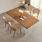 Moderna 1/2/5/7 piezas Juego de comedor rectangular mesa de comedor de madera maciza con sillas