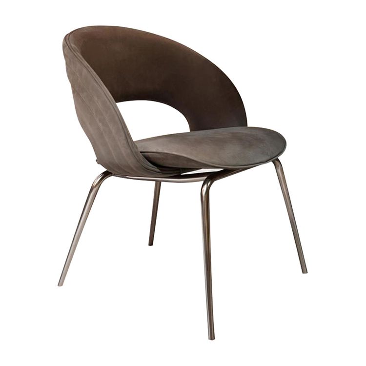 Metal contemporaneo e sedia da pranzo appesante