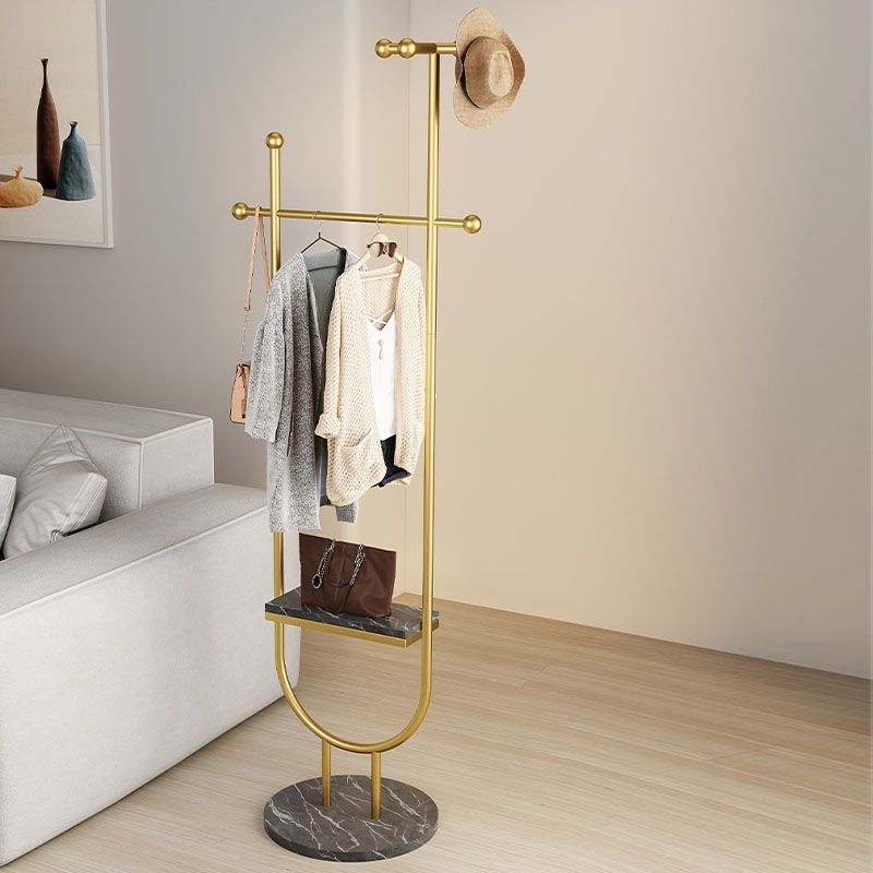 Zeitgenössischer Metallhalle-Hall-Stand 1-Shelf 70,87 "hoher Eingangshalle Baumbaum