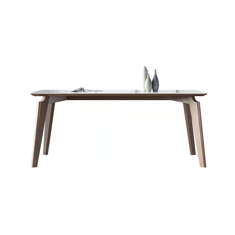 Witte rechthoek eettafel ingesteld 1/4/5 stuks houten dinette ingesteld voor thuis