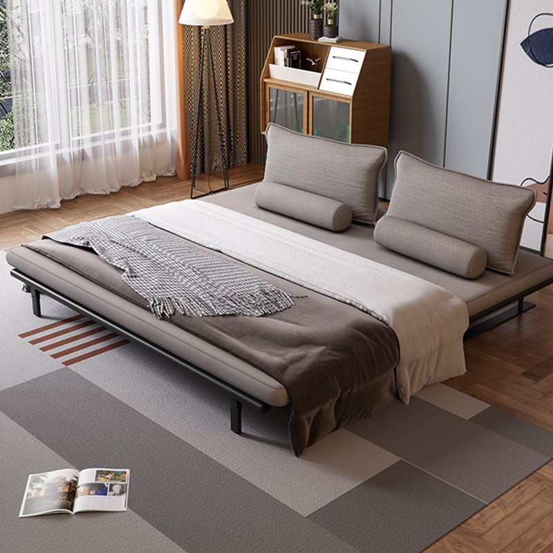 Modern Style Convertible Sofa Round Arm Upholstered Sofa Bed with Mattress Clearhalo 'furn' 'furn_futons' 'Furniture' 'Futons & Daybeds' 'Futons' 'Living Room Furniture' 1200x1200_7057d5b5-3f17-40ee-b5ca-2f5be82f7601