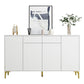 Glam Style Sideboard White Wooden Buffet Stand for Dining Room Clearhalo 'buffet_sideboard' 'Buffets & Sideboards' 'furn' 'furn_buffet_sideboard' 'Furniture' 'Kitchen & Dining Furniture' 1200x1200_7057dfe7-4d8d-4750-991a-29fb58f51be1