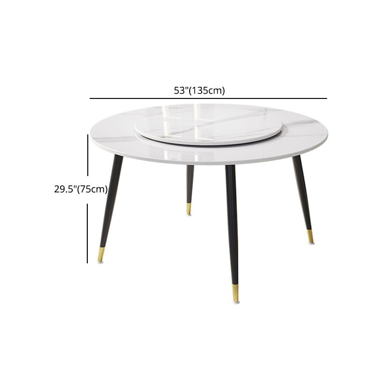 1/4/7 Pcs Metal Modern Dining Room Set with Round Table and Steel Legs Dining Set Clearhalo 'Dining Room Sets' 'Dining Tables & Seating' 'dining_room_set' 'furn' 'furn_dining_room_set' 'Furniture' 'furniture_dining_room_set' 'Kitchen & Dining Furniture' 'kitchen&dining_furn' 'kitchen' 1200x1200_7059ca27-38a5-415c-9399-b0fd36bf7207