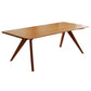 Rectangle 4 Legs Table Natural Solid Wood Dining Table for Restaurant Kitchen Dining Room Clearhalo 'Dining Tables & Seating' 'Dining Tables' 'dining_table' 'furn' 'furn_dining_table' 'Furniture' 'Kitchen & Dining Furniture' 1200x1200_705b29d6-358c-4750-bad8-1432314062a4