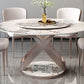 Stone Top Dining Table Round Modern Dining Table with Pedestal Base Clearhalo 'Dining Tables & Seating' 'Dining Tables' 'dining_table' 'furn' 'furn_dining_table' 'Furniture' 'furniture_dining_table' 'Kitchen & Dining Furniture' 'kitchen' 'kitchen_dining_table' 1200x1200_705cebed-8d2f-456f-b4c6-751b2bbfbbe2