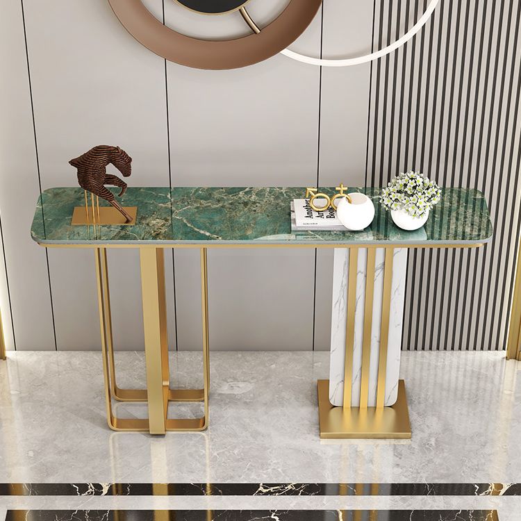 Console rettangolare in pietra glam Tabella 1 tavola finale, altezza 31,5 "