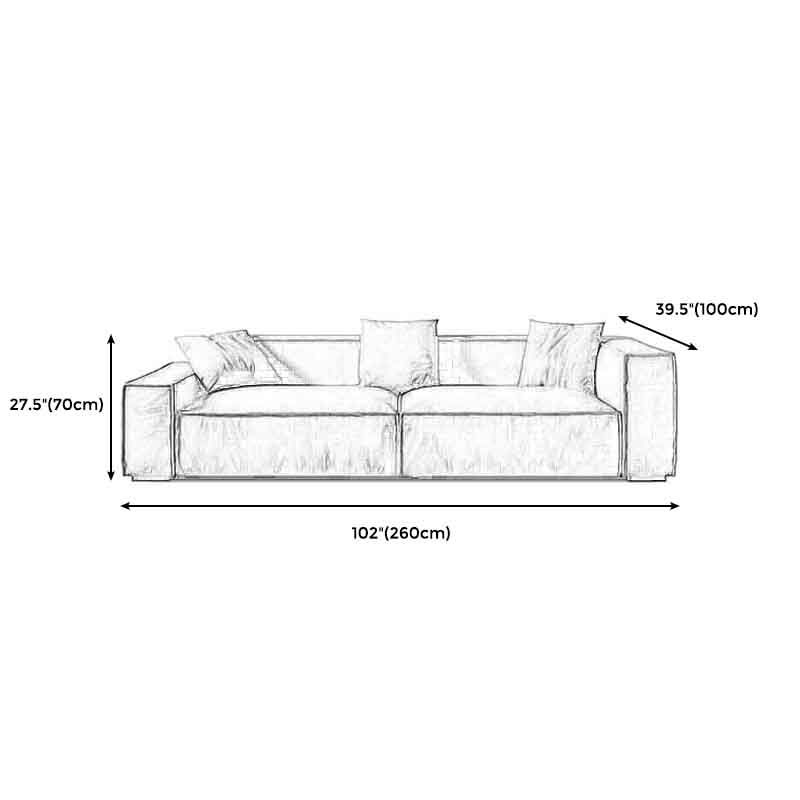 Tight Back Faux Leather Square Arm Sofa with Stain Resistant and Wear Resistance Clearhalo 'furn' 'furn_sofas' 'Furniture' 'furniture_sofas' 'kitchen' 'kitchen_sofas' 'Living Room Furniture' 'Sofa' 'sofas' 1200x1200_706050ec-5754-447f-b653-94dc94b45fbb