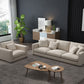 Modern Style with Pillow Back Imitation Leather/cotton and Linen Upholstered Beige Sofa Clearhalo 'furn' 'furn_sofas' 'Furniture' 'furniture_sofas' 'kitchen' 'kitchen_sofas' 'Living Room Furniture' 'Sofa' 'sofas' 1200x1200_7060a9e1-f19b-41db-b170-cc100a6052d0