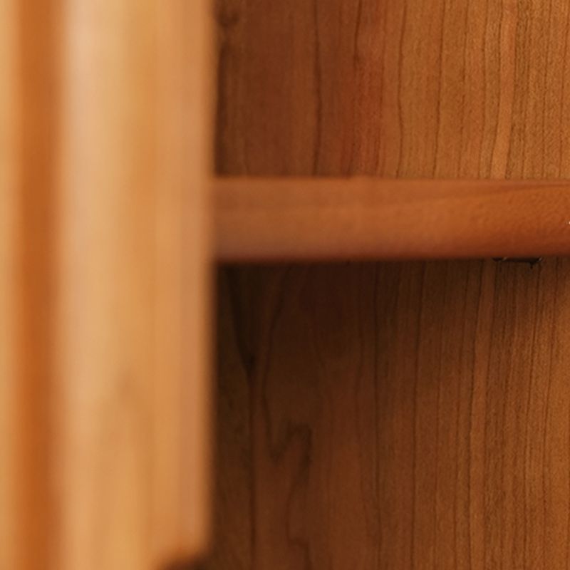 Porte scorrevoli in vetro Sideboard a buffet in legno massiccio moderno con 2 cassetti