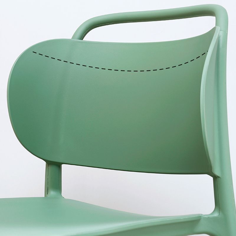 Modern Style Side Chair Plastic Indoor Dining Chair for Living Room