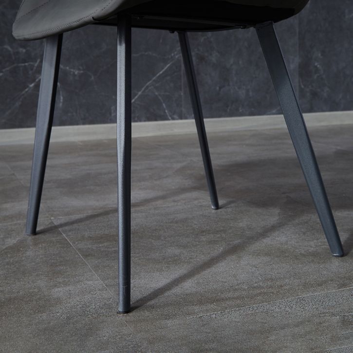 Contemporary Metal Dining Room Chairs Leather Dining Armless Chairs for Indoor Use Clearhalo ' kitchen&dining_furn' 'Dining Chairs' 'Dining Tables & Seating' 'dining_chair' 'furn' 'furn_dining_chair' 'Furniture' 'furniture_dining_chair' 'Kitchen & Dining Furniture' 'kitchen' 1200x1200_70634533-bdd8-4085-bcaa-3ecd6b990664