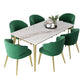 Glam Sintered Stone Dining Table Set 1/4/5/7 Pieces Dining Set Clearhalo 'Dining Room Sets' 'Dining Tables & Seating' 'dining_room_set' 'furn' 'furn_dining_room_set' 'Furniture' 'furniture_dining_room_set' 'Kitchen & Dining Furniture' 1200x1200_7063f972-bbac-4aa4-9a45-36aac2b4d0e4