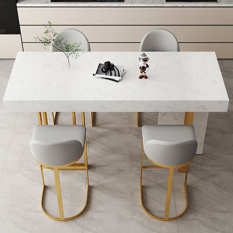 Scandinavian Bucket Counter & Bar Stool Faux Leather Bar Stool for Dining Room Clearhalo 'Bar Furniture' 'Bar Stools' 'bar_stools' 'furn' 'furn_bar_stools' 'Furniture' 'Kitchen & Dining Furniture' 1200x1200_7064e60a-b158-4c4a-ae8c-040eaff4342c