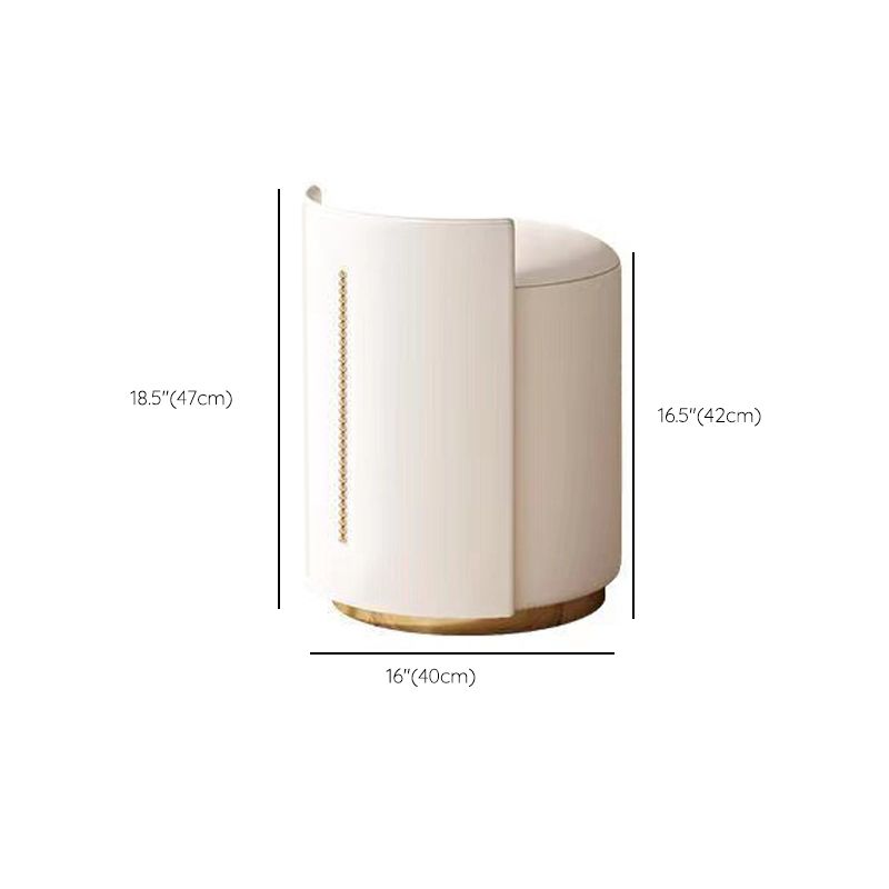 Glam weißes Make-up Eitelkeit mit 4 Lagerschubladen Holz Waschtisch, 15,74 "breit