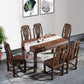 Traditional Style Solid Wood Dining Set with Fixed Table and 4 Legs Base for Home Use Clearhalo 'Dining Room Sets' 'Dining Tables & Seating' 'dining_room_set' 'furn' 'furn_dining_room_set' 'Furniture' 'furniture_dining_room_set' 'Kitchen & Dining Furniture' 'kitchen&dining_furn' 'kitchen' 1200x1200_706599b9-eda1-4685-a3f7-642a31b77d3f