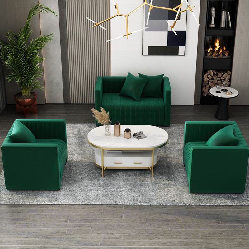 Glam 4 Legs Coffee Cocktail Table Slate Cocktail Table for Living Room Clearhalo 'Coffee & Accent Tables' 'Coffee Tables' 'coffee_tables' 'furn' 'furn_coffee_tables' 'Furniture' 'Living Room Furniture' 1200x1200_7067de7f-2a16-4019-b030-5eebae0d31f0