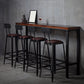 Contemporary Square Dining Stools Metal Bar Stools with Metal Base