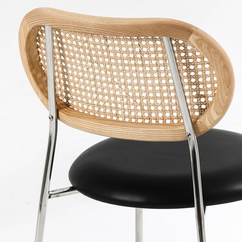 Industrial Style PU Leather Dining Chairs Open Back Dining Side Chair Clearhalo 'Dining Chairs' 'Dining Tables & Seating' 'dining_chair' 'furn' 'furn_dining_chair' 'Furniture' 'furniture_dining_chair' 'Kitchen & Dining Furniture' 1200x1200_7069ae8e-0cac-41ab-8250-bd5e7c18acf4