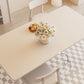 Modern 1/4/5 Pieces Dining Room Table Rectangle Stone Furniture in White
