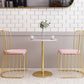 Modern Faux Marble Dining Table White Dinette Table for Home Clearhalo 'Dining Tables & Seating' 'Dining Tables' 'dining_table' 'furn' 'furn_dining_table' 'Furniture' 'Kitchen & Dining Furniture' 1200x1200_706af032-a307-45e6-8830-b213301ded5e
