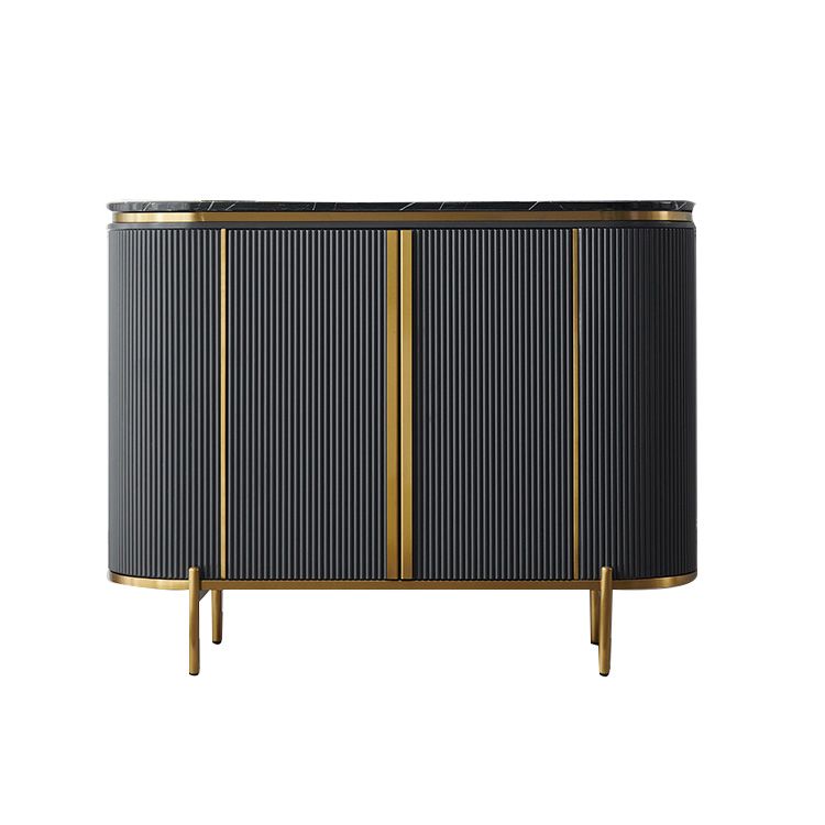 Glam Stone Dining Buffet Cabinets Buffet Sideboard for Living Room