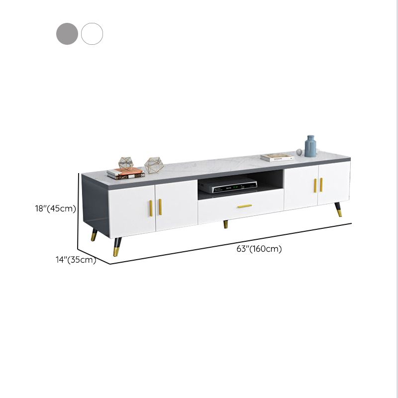 Modern TV Media Console Faux Wood TV Media Stand for Living Room Clearhalo 'furn' 'furn_tv_stands_entertainment_centers' 'Furniture' 'Living Room Furniture' 'TV Stands & Entertainment Centers' 'TV Stands & Media Storage Furniture' 'tv_stands_entertainment_centers' 1200x1200_706c69df-cec4-41ea-8c15-30a63e11d7e3