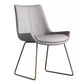 Glam Dining Room Chair Faux Leather Parsons Chair for Dining Room