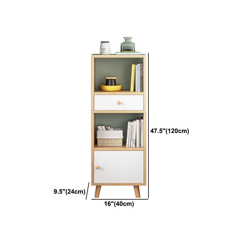 Wood Bookshelf Scandinavian Style Bookcase for Home Office and Study Room Clearhalo 'Bookcases' 'furn' 'furn_bookcases' 'Furniture' 'furniture_bookcases' 'Office Furniture' 1200x1200_706e26f3-7998-4333-8b52-031072bfe999