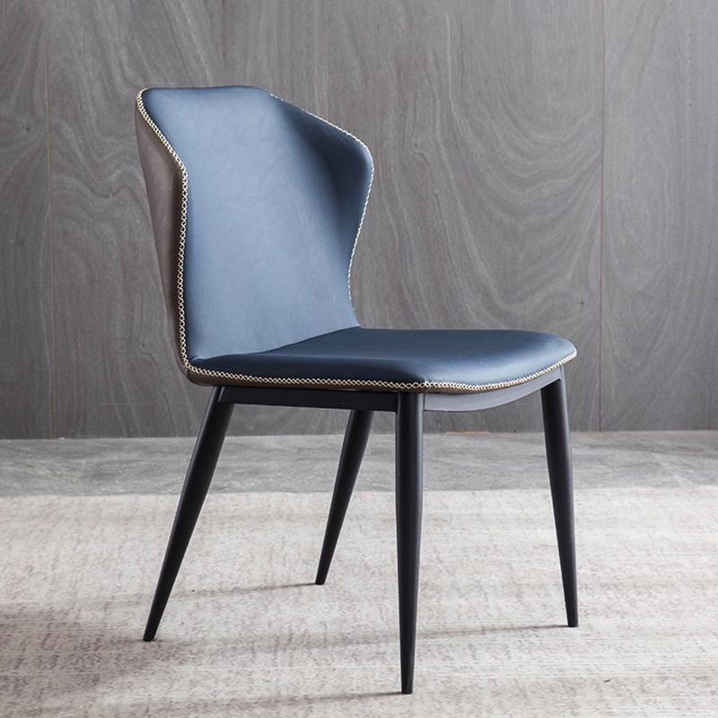 Modern Style Faux Leather Side Chair Wingback Arm Chair for Dining Room Clearhalo 'Dining Chairs' 'Dining Tables & Seating' 'dining_chair' 'furn' 'furn_dining_chair' 'Furniture' 'furniture_dining_chair' 'Kitchen & Dining Furniture' 1200x1200_706ed4d5-dd4e-4778-8658-d7253616a0a5
