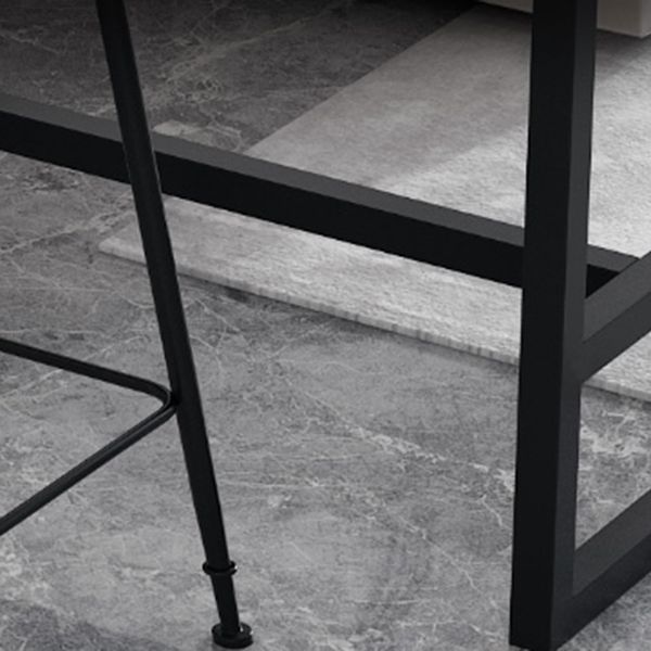 Juego de mesa de Bar rectangular contemporánea, mesa de Bar con estructura de hierro y taburetes, 1/3/5 Uds.