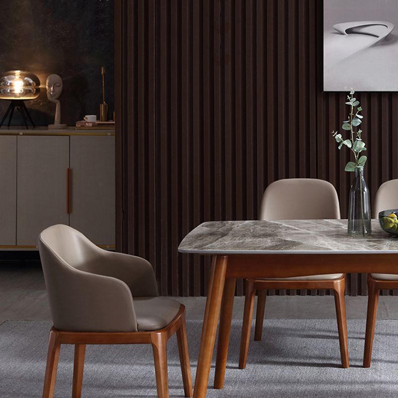 Contemporary Dining Arm Chair Upholstered Dining Room Chair for Home