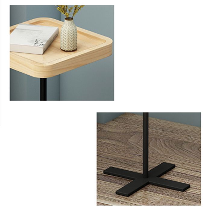 21,65 "Table de l'extrémité latérale de style contemporain piédestal de canapé rond