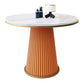Round Dinette Table Traditional Luxury Dinner Room Kitchen Table with Metal Base Clearhalo ' dining_table' 'Dining Tables & Seating' 'Dining Tables' 'furn' 'furn_dining_table' 'Furniture' 'furniture_dining_table' 'Kitchen & Dining Furniture' 'kitchen&dining_furn' 'kitchen' 'kitchen_dining_table' 1200x1200_7070f82f-fdb3-447d-afde-306a858b6cc0