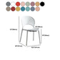 Scandinavian Home Open Side Chair Plastic Stackable Dining Chair