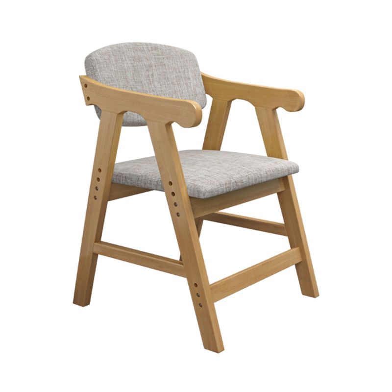 Open Back Dining Chair Upholstered Arm Single Dining Chair with Wood Legs Clearhalo ' kitchen&dining_furn' 'Dining Chairs' 'Dining Tables & Seating' 'dining_chair' 'furn' 'furn_dining_chair' 'Furniture' 'furniture_dining_chair' 'Kitchen & Dining Furniture' 'kitchen' 1200x1200_7072750d-2c3c-4e87-98fa-a1a2eb511bab