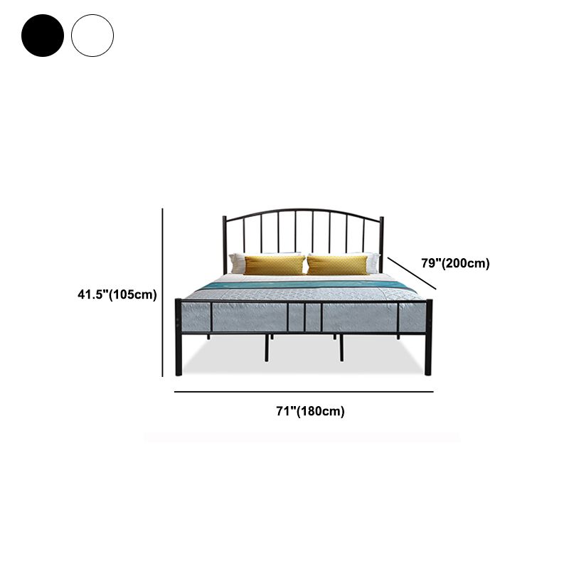 Arched Open-Frame Metal Bed 41" H Bed With Headboard and Footboard Clearhalo 'Bedroom Furniture' 'Beds' 'furn' 'furn_beds' 'Furniture' 1200x1200_7075286e-1804-422d-80c4-d43d38981555
