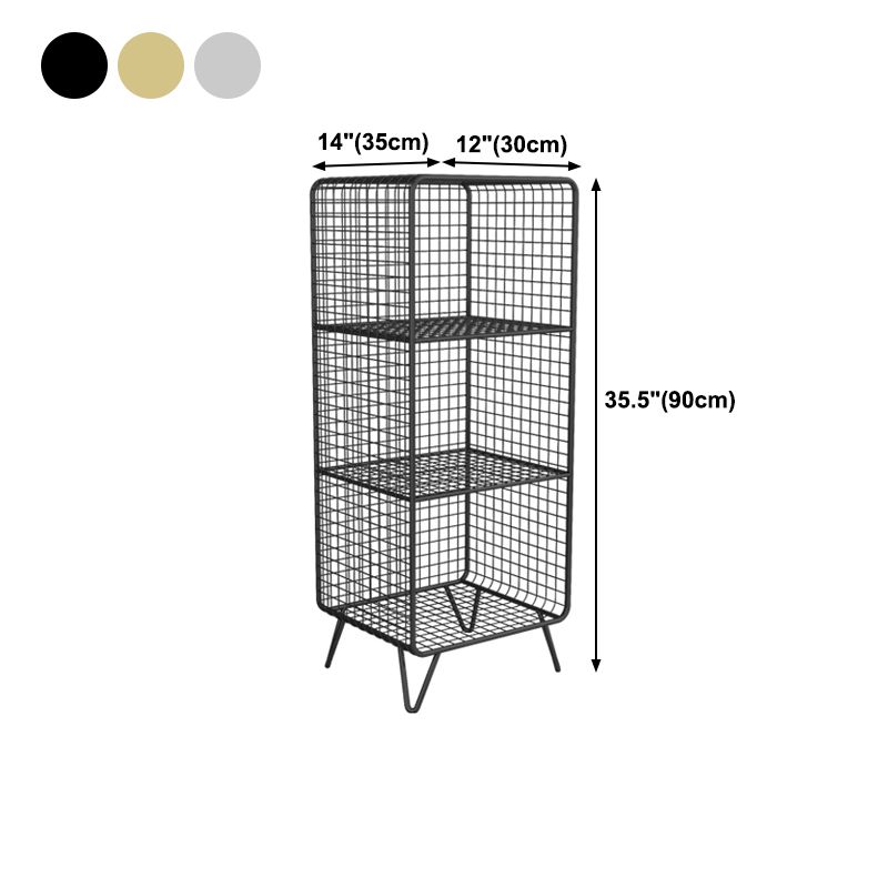 Glam Metal Iron Standard Bookshelf Vertical Closed Back Bookshelf Clearhalo 'Bookcases' 'furn' 'furn_bookcases' 'Furniture' 'furniture_bookcases' 'kitchen' 'kitchen_bookcases' 'Living Room Furniture' 'Office Furniture' 1200x1200_707606dd-6710-4491-924f-3a578d6b9830
