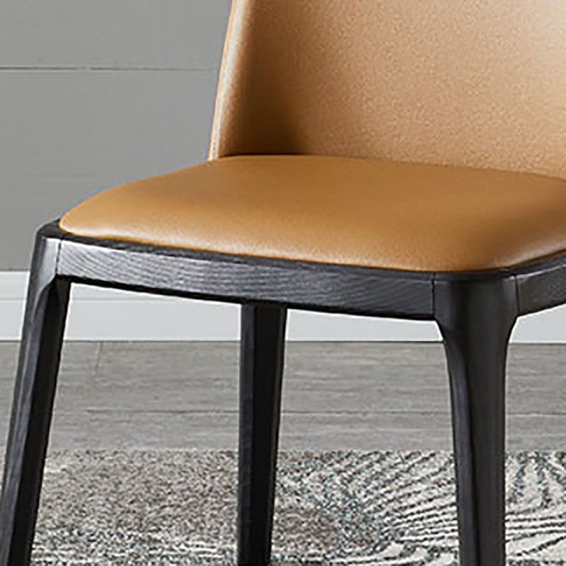 Indoor Industrial Side Chair Solid Back Wood Upholstered Dining Room Chair (Set of 2) Clearhalo ' kitchen&dining_furn' 'Dining Chairs' 'Dining Tables & Seating' 'dining_chair' 'furn' 'furn_dining_chair' 'Furniture' 'furniture_dining_chair' 'Kitchen & Dining Furniture' 'kitchen' 1200x1200_70770054-ecce-46fe-af09-a6a08512b883