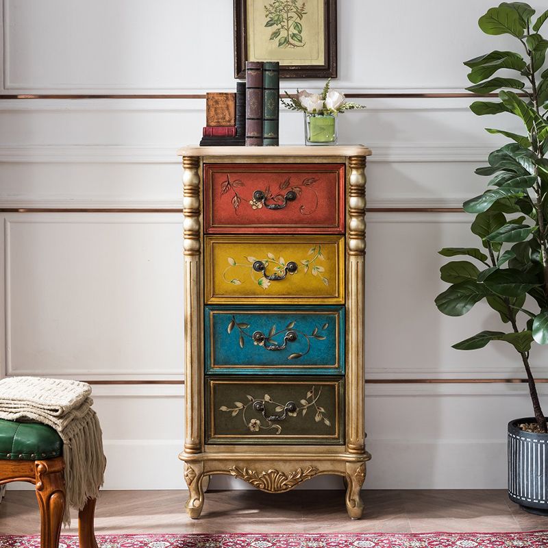 Vaste houten lingerie borst traditionele stijl slaapkamer verticale opbergkast