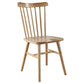 Contemporary Slat Back Dining Chair Wood Dining Armless Side Chair