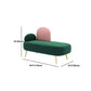 Contemporary Curved Sofa 32.67" High Statement Sofa in Green