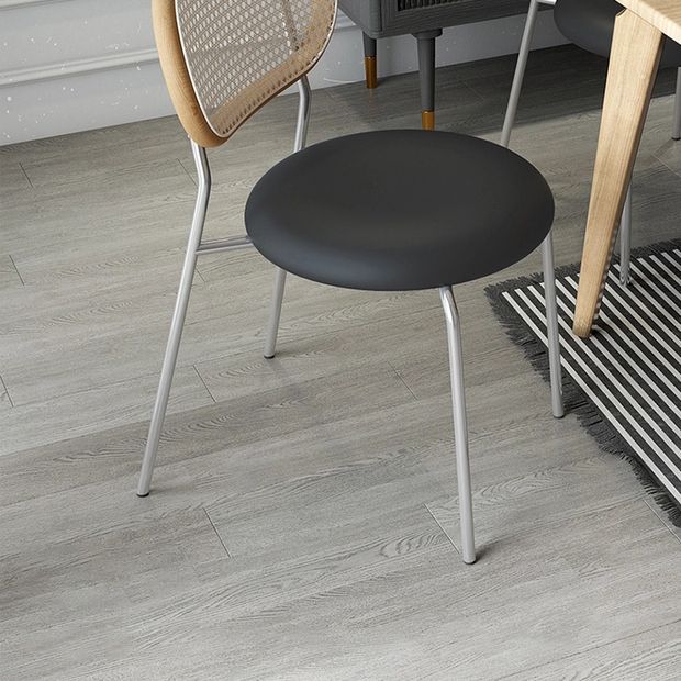 Contemporary Dining Chair Armless Chair with Metal Legs for Home