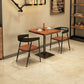 Industrial Style Solid Wood Dining Table Brown square Pedestal Table for Dinning Room Clearhalo ' dining_table' 'Dining Tables & Seating' 'Dining Tables' 'furn' 'furn_dining_table' 'Furniture' 'furniture_dining_table' 'Kitchen & Dining Furniture' 'kitchen&dining_furn' 'kitchen' 'kitchen_dining_table' 1200x1200_707f9373-9ec6-49c2-8f36-f9c9b2c128b2