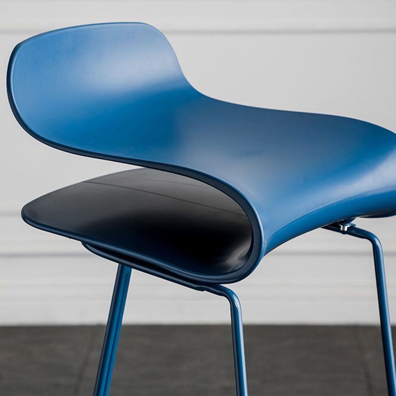Modern Living Room Footrest Stool Matte Finish Plastic Barstool Clearhalo 'Bar Furniture' 'Bar Stools' 'bar_stools' 'furn' 'furn_bar_stools' 'Furniture' 'furniture_bar_stools' 'Kitchen & Dining Furniture' 1200x1200_707f9998-cf96-4247-8a69-14fc152d0ad8