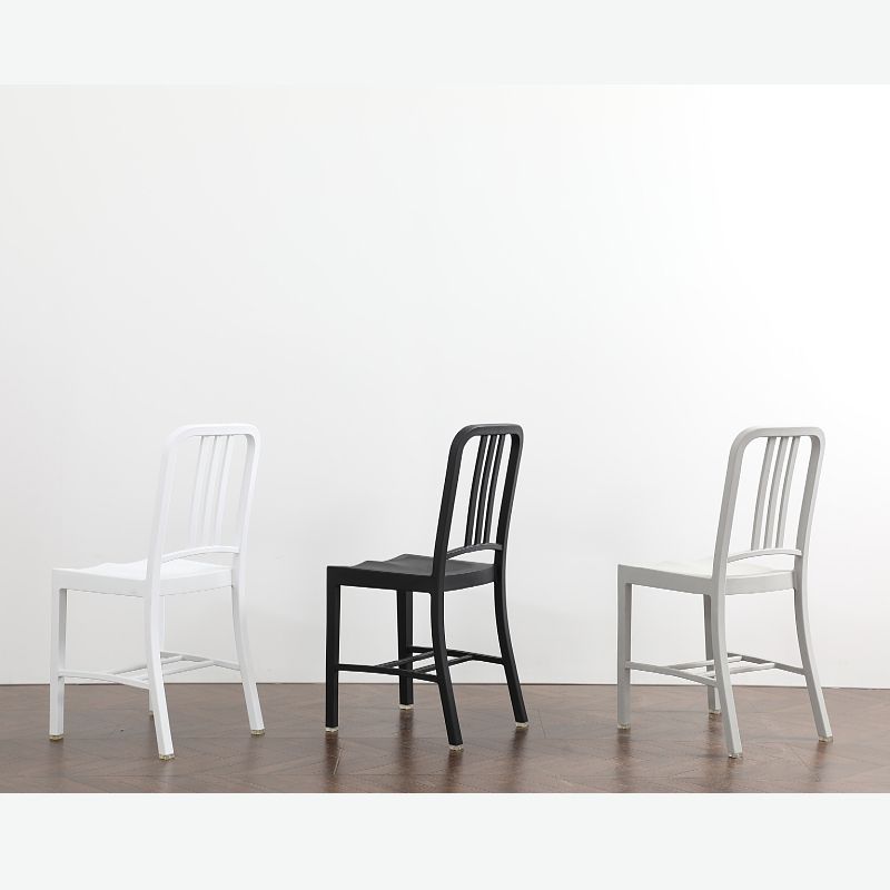 Contemporary Dining Plastic Side Armless Chair Open Back Dining Chair for Indoor Clearhalo ' kitchen&dining_furn' 'Dining Chairs' 'Dining Tables & Seating' 'dining_chair' 'Furniture' 'furniture_dining_chair' 'Kitchen & Dining Furniture' 'kitchen' 1200x1200_70803f90-37a9-4eb1-985b-93a4085e69ac