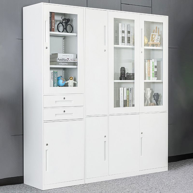 閉じた金属製の本棚モダンホームリビングルームベッドルーム標準本棚