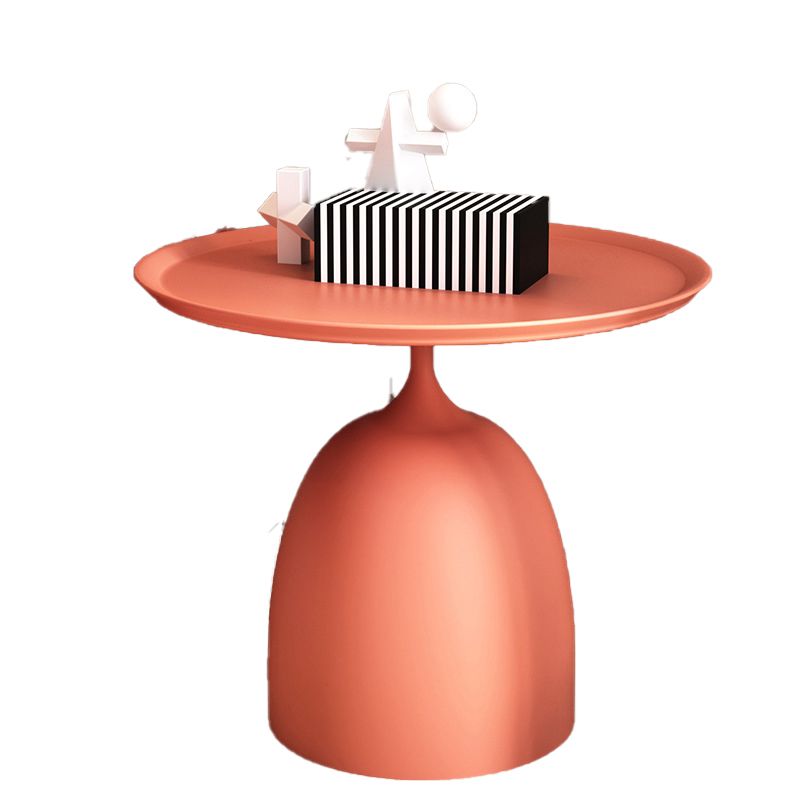 Table de l'extrémité latérale en métal minimaliste du milieu du siècle